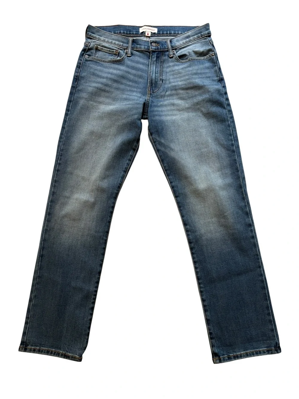 Lucky Brand Jeans, Vintage Straight, 30x32, W30, L32, Medium Blue Wash Denim
